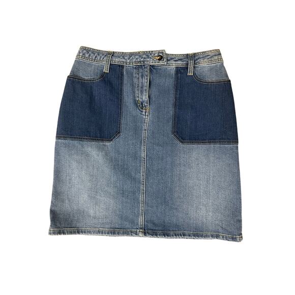 BODEN Denim Patch Pocket Mini Skirt - Picture 3 of 7